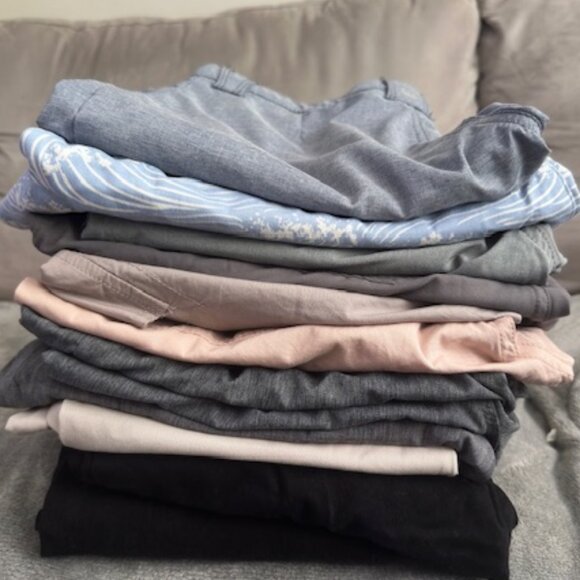 BULK 2 Pairs of Black Jeans. 1 pair of Slacks, 9 Pairs of Shorts Boys Young Men - Picture 1 of 14
